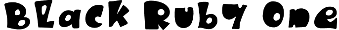 Black Ruby One font - BlackRubyOne.otf
