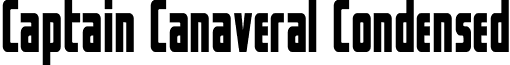 Captain Canaveral Condensed font - CaptainCanaveralCondensed-n86g.otf