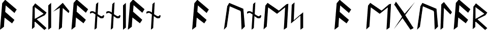 Britannian Runes Regular font - ULTIMA.TTF