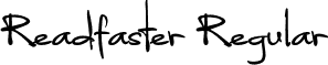 Readfaster Regular font - Readfaster.otf