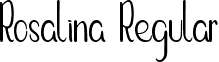 Rosalina Regular font - Rosalina.ttf