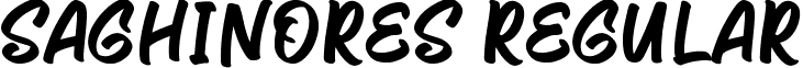 Saghinores Regular font - Saghinores.ttf