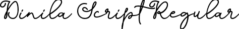 Dinila Script Regular font - Dinila Script TTF DAFONT.ttf