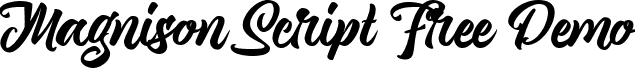 Magnison Script Free Demo font - magnison-script-free.ttf