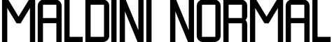 MALDINI NORMAL font - MaldiniNormal-x37xm.otf
