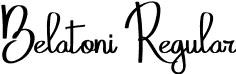 Belatoni Regular font - Belatoni-4B3Zp.otf