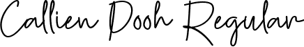 Callien Pooh Regular font - CallienPoohRegular-9YEm7.ttf