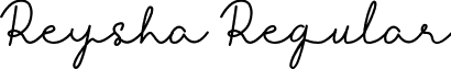 Reysha Regular font - Reysha-K7BGl.ttf