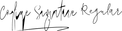 Corline Signature Regular font - corline-signature.regular.ttf