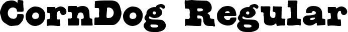 CornDog Regular font - design.collection3.CornDog.ttf