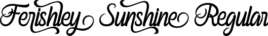 Ferishley Sunshine Regular font - Ferishley Sunshine.otf