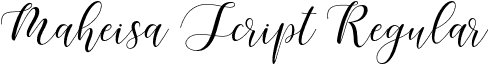 Maheisa Script Regular font - Maheisa Script Free.otf