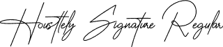 Housttely Signature Regular font - Housttely Signature.ttf