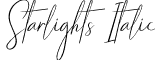 Starlights Italic font - Starlights Italic.otf