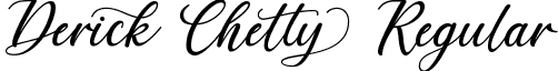 Derick Chetty Regular font - DerickChetty.ttf