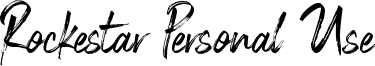 Rockestar Personal Use font - Rockestar Personal Use.ttf