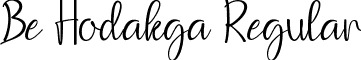 Be Hodakga Regular font - BeHodakga-1.ttf