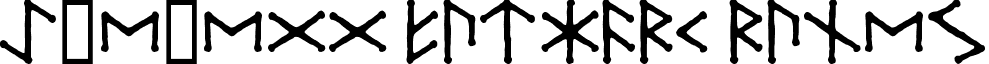Ice-egg Futhark Runes font - iefuthrk.ttf