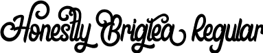 Honestly Brigtea Regular font - honestly-brigtea.ttf