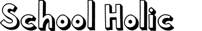 School Holic 6 font - school-holic.school-holic-6.otf