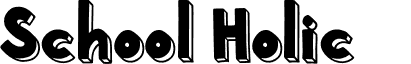 School Holic 7 font - school-holic.school-holic-7.otf