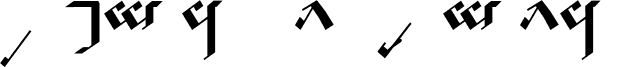 Tengwar Noldor-A Regular font - NOLDORA.TTF
