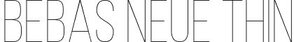 Bebas Neue Thin font - BebasNeueThin-4B3mY.ttf