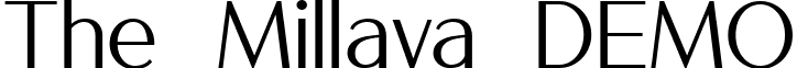 The Millava DEMO font - TheMillavaDemoRegular-MVYjp.ttf