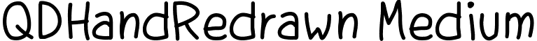 QDHandRedrawn Medium font - Qdhandredrawn-L3a4W.ttf