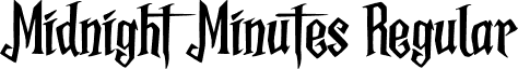 Midnight Minutes Regular font - MidnightMinutes-RpKRl.otf