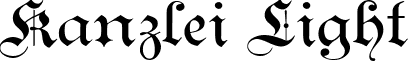 Kanzlei Light font - kanzlei.light.ttf