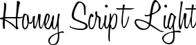 Honey Script Light font - honey-script.light.ttf
