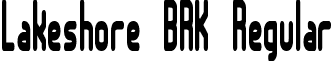 Lakeshore BRK Regular font - lakeshore-brk.regular.ttf