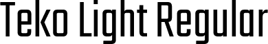 Teko Light Regular font - teko.light.ttf