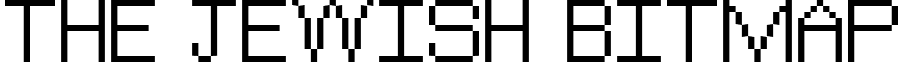 The Jewish Bitmap font - the-jewish-bitmap.medium.ttf
