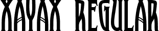 XAyax Regular font - xayax.regular.ttf
