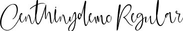 Centhinydemo Regular font - Centhinydemo-3zO48.ttf