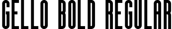 gello bold Regular font - gello-bold.otf