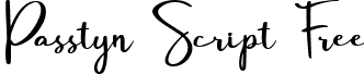 Passtyn Script Free font - passtyn-script.ttf