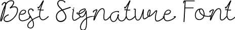 Best Signature Font font - Best-Signature-Font-Reguler-1.otf