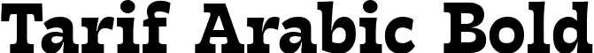 Tarif Arabic Bold font - tarif-arabic.bold.ttf
