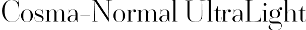 Cosma-Normal UltraLight font - wiescher-design-cosma-normal-ultralight.otf