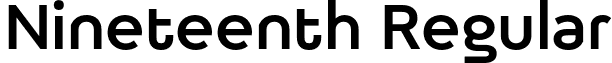 Nineteenth Regular font - Nineteenth (Personal use).otf
