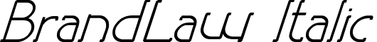 BrandLaw Italic font - brandlaw.italic.otf