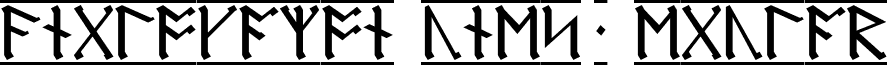 AngloSaxon Runes-1 Regular font - RUNE_A1.TTF