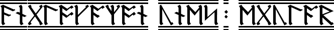 AngloSaxon Runes-2 Regular font - RUNE_A2.TTF