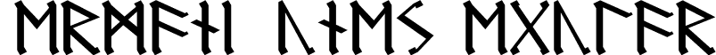 Germanic Runes Regular font - RUNE_G.TTF