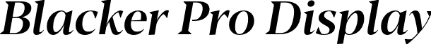 Blacker Pro Display font - zetafonts-blacker-pro-display-medium-italic.otf