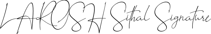 LAROSH Sithal Signature font - LAROSH Sithal Signature.ttf