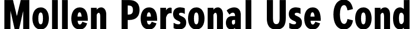 Mollen Personal Use Cond font - Mollen Personal Use-BoldCondensed.otf